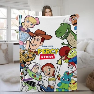 Personalized Toy Story Blanket, Disneyland Toy Story Fleece Blanket, Woody Buzz - Picture 1 of 4