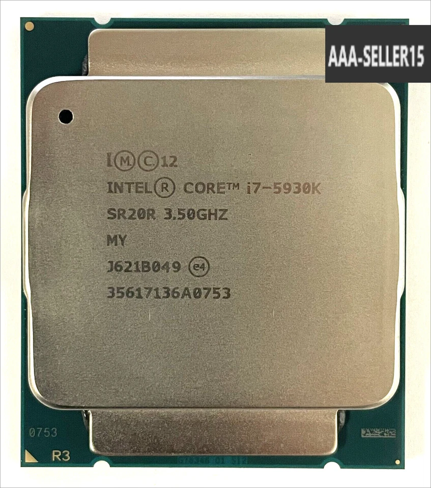 Intel Core i7-5930K 3.50GHz 6-Core 15MB LGA2011-3 Desktop CPU Processor SR20R - Image 1 of 1