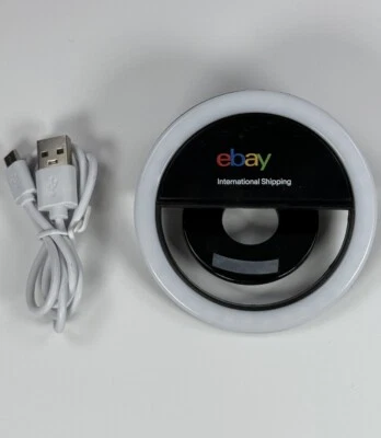 eBay mini LED Selfie Ring Light USB Charge Camera Clip-on Mobile Phone Computer - Image 1 of 4