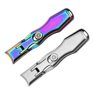 2 Set Nail Clippers Stainless Steel Wide Jaw Opening Fingernail Cutters Crimper - Picture 1 of 12