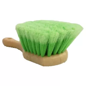 Soft Bristle Car Wash Brush 9" Handle 2" Bristle Auto Detailing Cleaning Scrub - Picture 1 of 7