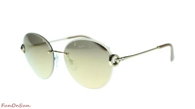 Gafas de sol BVLGARI BV6091B 2785A dorado pálido/marrón claro espejo dorado lentes 61 mm Foto 1 de 4