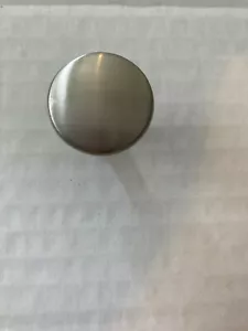 Dainty Small Satin Nickel Round Cabinet Knob Drawer Pull with Screw SALE - Picture 1 of 2