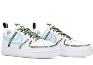 Nike Air Force 1 07 World Wide Pack Mens US 9 White Shoes Sneakers NEW ☑️ - Picture 1 of 8