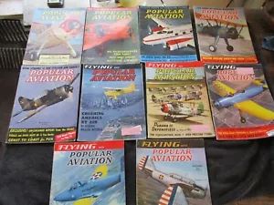 10 Vintage Ausgaben von 1940 Flying & Popular Aviation - Bild 1 von 12