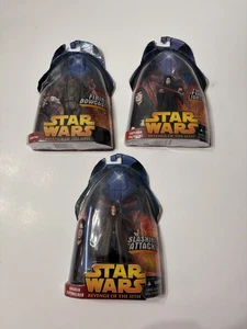 Lote de 3 figuras Star Wars ROTS sin usar, en caja Anakin Palpatine Tarfful 2005 Hasbro nuevo en caja - Imagen 1 de 13