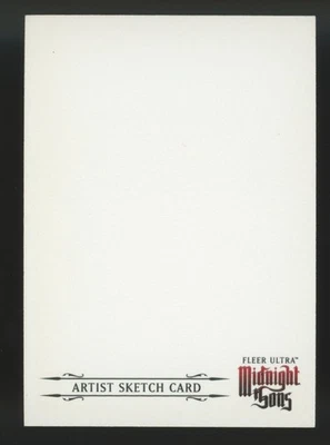 Marvel 2023 Fleer Ultra Midnight Sons Artist Sketch Card Blank 1/1 C1 - Image 1 of 2