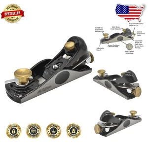 Contractor Adjustable Block Plane Heavy Cast Iron Precision Ground Blade - Picture 1 of 9