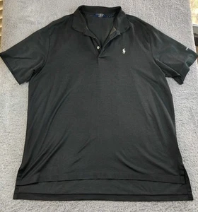 Polo Ralph Lauren Performance Shirt Mens XL Golf Pony Sports Casual Black - Picture 1 of 5