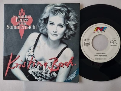 Kristina Bach - Da War Das Feuer Einer Sommernacht 7'' Vinyl Germany/ CV ABBA - Image 1 of 4