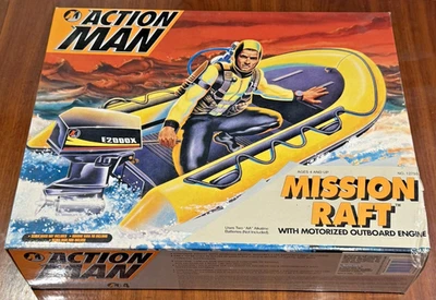 Hasbro Kenner Action Man GI Joe 12" Mission Raft Motorized Mint In New Box 1993 - Image 1 of 4
