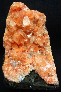 ATEMBERAUBENDER ROTER CALCIT QUARZ AUF MATRIX MINERALIEN PROBEN - Bild 1 von 3