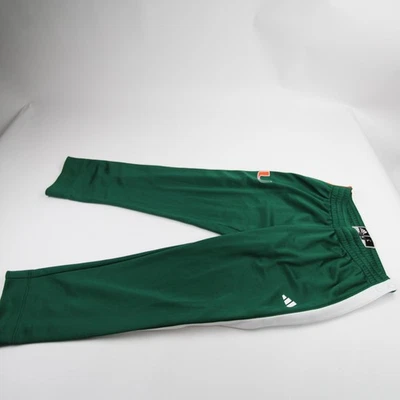 Pantalones deportivos Miami Hurricanes Adidas para hombre verdes/blancos usados Foto 1 de 4