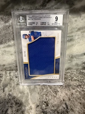 2017 Panini Immaculate Collection - Immaculate Jumbo Tim Tebow #IJ-TT /99 (MEM) - Image 1 of 2