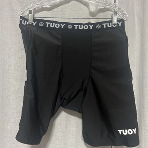 TUOY 2XL Padded Compression Shorts / Football Girdle Hip & Thigh Protector Mens - Foto 1 di 4