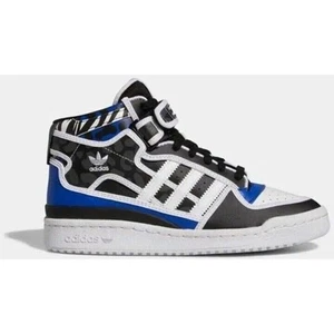 **Women's Adidas FORUM MID Rich Mnisi Bold Blue White Black | sz 13 GV8053 New - Picture 1 of 10