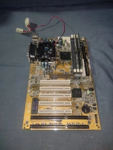 MSI MS6161 ATX Motherboard Intel S370 Celeron 500MHz AGP PCI ISA Retro Vintage - Foto 1 di 12