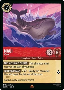 x1 Maui - Whale - 106/204 - Rare Lorcana DLC09 Fabled M/NM - Picture 1 of 1