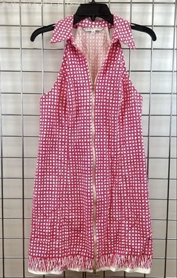 Trina Turk Rosalina' Zip-Front Sleeveless Mini Dress - Women's Size 10 - Image 1 of 4