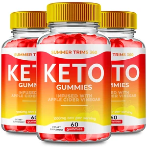 (3 Pack) Summer Trims 360 Keto ACV Gummies, Weight Loss Gummy (180 Gummies) - Picture 1 of 4