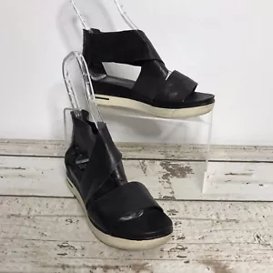 Eileen Fisher sandalo sneaker donna sportivo in pelle nera taglia 7,5 - Foto 1 di 11
