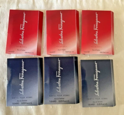 Salvatore Ferragamo Subtil Pour Lote 6 Hombre Eau de Toilette Mujer Eau de Parfum Foto 1 de 4