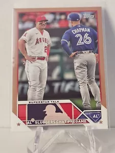 2023 Topps Update US313 Mike Trout Matt Chapman Gold/2023 - Foto 1 di 2