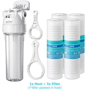 5 Micron Whole House Sediment Water Filter System Prefilter Purifier, 10 Inch PP - Picture 1 of 12