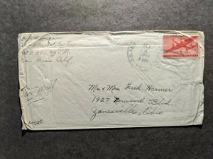 APO 201 ADMIRALTY ISLAND 1944 Censored WWII Army Cover 61 FA Bn, 1st CAVALRY Div - Picture 1 of 2