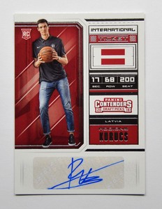 2018-19 Panini Contenders Draft Picks #128 Rodions Kurucs AU RC