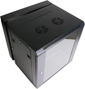 HCC 12RU 19 Inch 550Mm Deep Wall Mount Cabinet Server Rack with Rear Swing Fr... - Picture 1 of 6