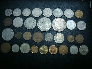CHEAP & RARE!!! BULGARIA LOT OF 32 COINS 1888-1999 INCLUDING SILVER - Picture 1 of 2