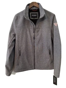 Guess Herren Standkragen Softshell XS Jacke Mantel grau neu - Bild 1 von 8