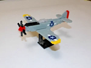 Kawada Nanoblock P-51 Fighter with Stand, Set ONLY READ DESC - Picture 1 of 2