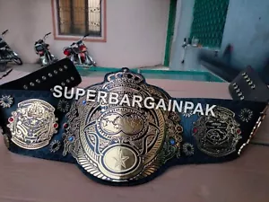 Cinturón de título de campeonato de lucha de peso pesado triple corona enchapado grueso 4 mm ZINC - Imagen 1 de 4