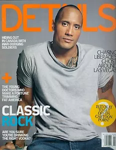 DETAILS Magazine Jan-Feb 2005 The Rock Dwayne Johnson John Leguizamo No Label - Picture 1 of 2