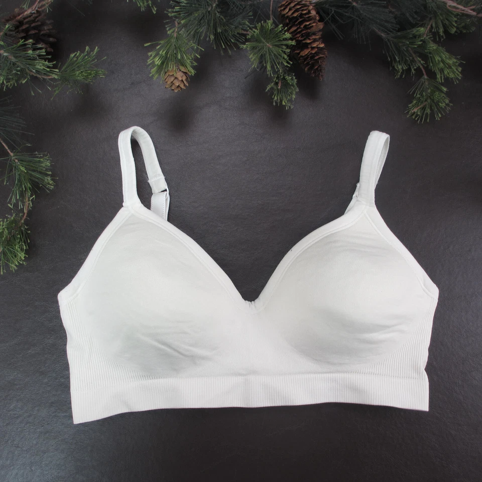 Bravado! Sujetador 32B Blanco Acolchado Inalámbrico Cierre Ajustable Espalda Foto 1 de 4