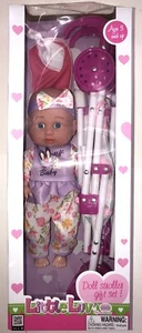 JUEGO DE REGALO BABYDOLL Y COCHECITO LITTLE LUV DV - Imagen 1 de 4