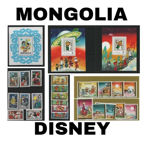 Thematic Stamps - Mongolia - Disney - Choose from dropdown menu Cover