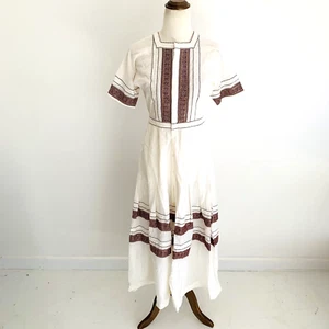 LoveShackFancy NEW Victorian Style Cotton Eden Dress Size 0 Buttons Prairie BNWT - Picture 1 of 18
