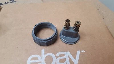 1965 1966 Yamaha YM1 YDS3 YDS3C carburetor top screw cap cover cable guide ASSY - Image 1 of 4