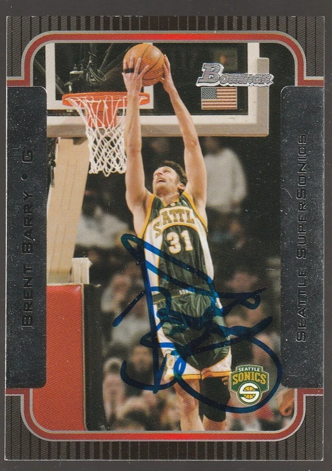 2003-04 Bowman #29 Brent Barry IP autograph signed card - Image 1 of 1