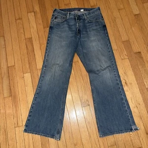 Men’s Vintage ABERCROMBIE & FITCH Jeans 33x32 RN 75654 Boot Mens Rare Wide Leg - Picture 1 of 9