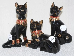 Lenox Egyptian Black Cat Figurines 2002/2004 - Picture 1 of 22