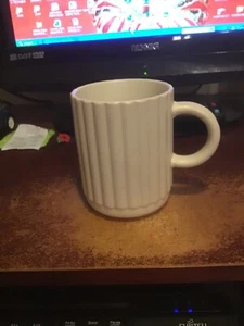 F&F HOME MABEL VIENNA RIBBED MUG   BIRTHDAY CHRISTMAS MOTHERS FATHERS DAY - Picture 1 of 1