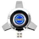 Wire Hub Cap Center Spinner Blue Emblem For 1965-1966 Ford Mustang & Galaxie