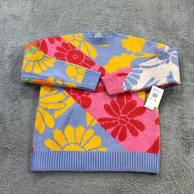 Cynthia Rowley Sweater Womens Extra Small  Roxy Apreski Layer Floral Pullover - Image 1 of 4