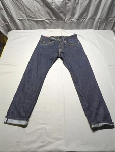 J Brand Mens Tyler Perfect Slim Selvedge Indigo Denim Jeans Button Fly Size 32 - Picture 1 of 8