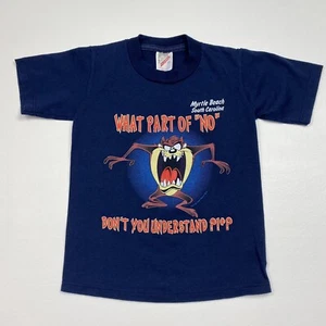 Boy’s/Kid’s VTG 1996 Warner Bros. TAZ Short Sleeve T-Shirt Size XS - Picture 1 of 4