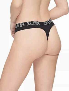 $$$ Calvin Klein Mujer (Pequeño) Ultimate Algodón Tanga Panty - QD3636-001 - Imagen 1 de 3